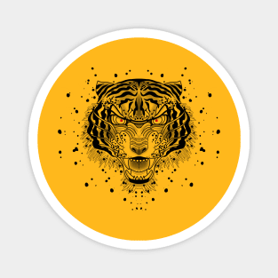 Traditional tattoo tiger Magnet